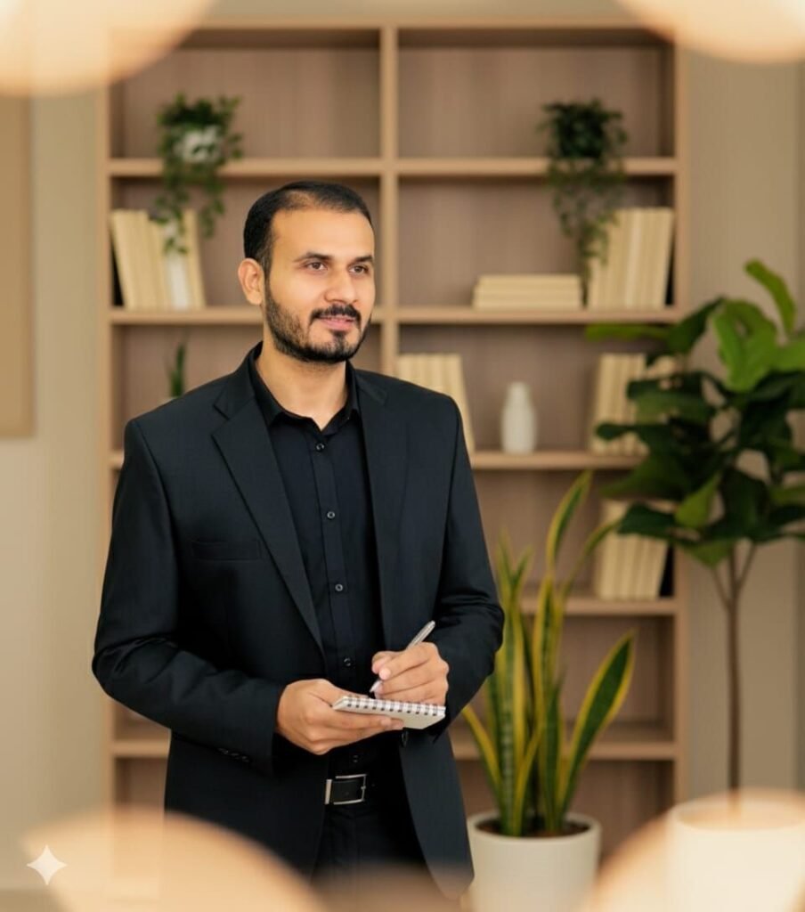 Muhammad Waqas NLP trainer conducting self discipline workshop at Waqas Centre of Wellness Lahore teaching Neuro Linguistic Programming techniques for productivity focus habits and mindset transformation